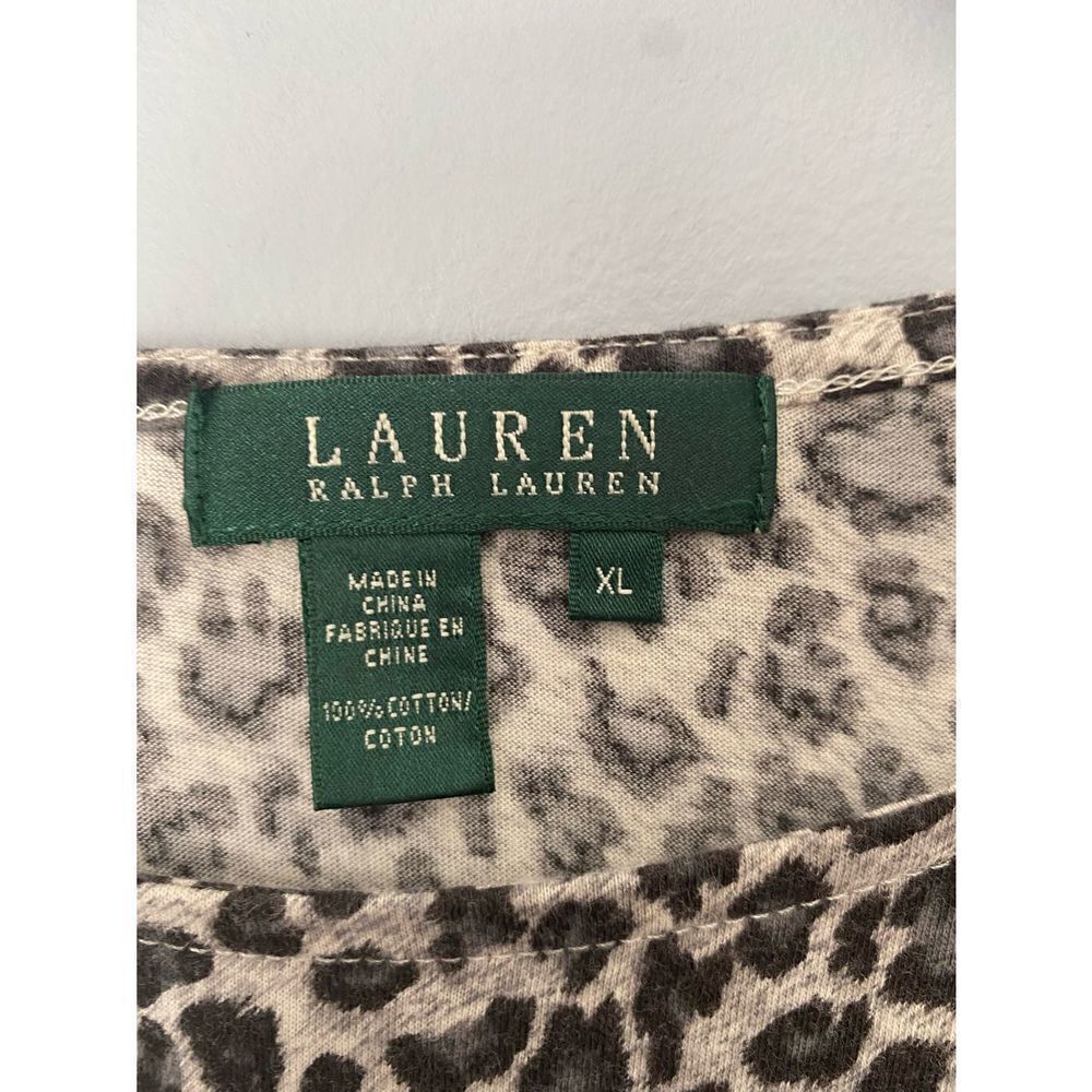 Lauren Ralph Lauren printed animal print long sleeve lightweight casual/business - Picture 4 of 4